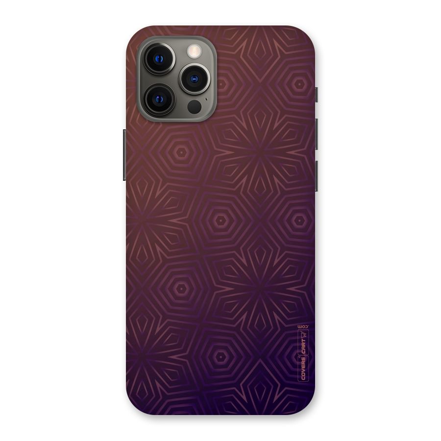 Lavish Purple Pattern Back Case for iPhone 12 Pro Max