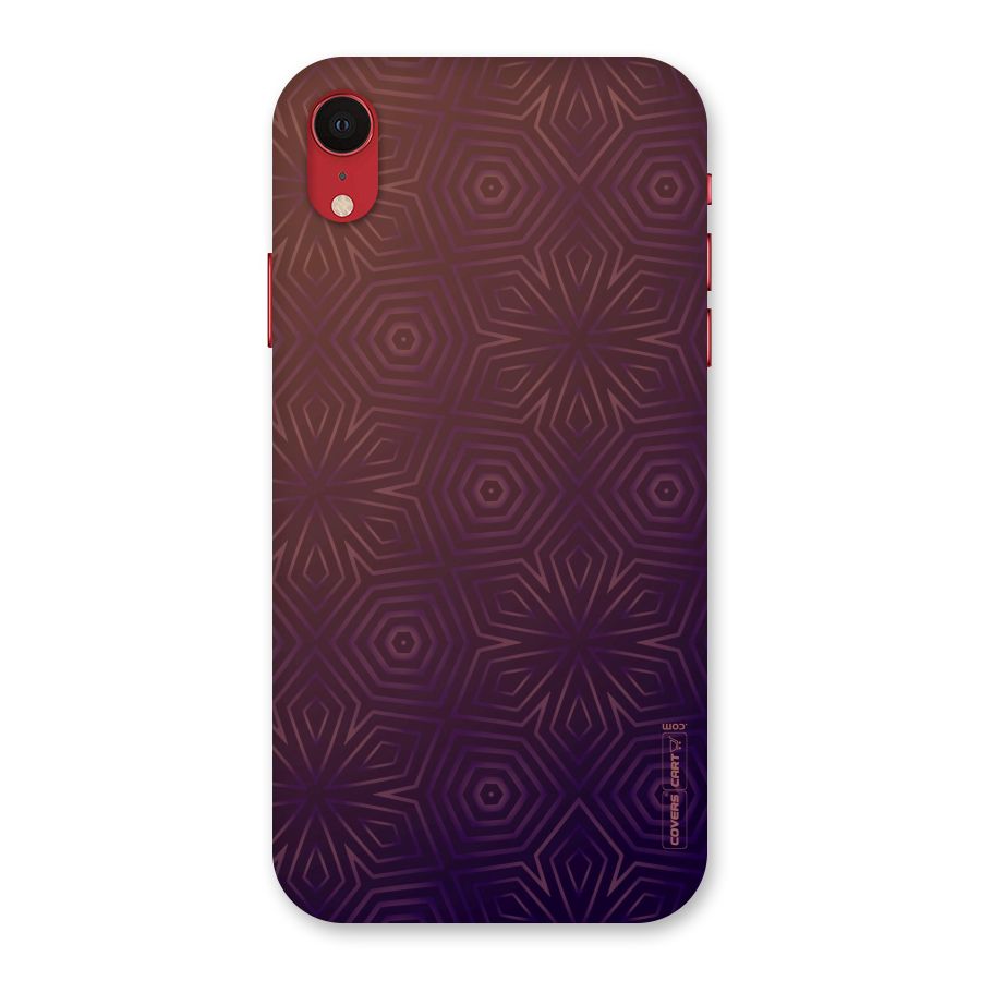 Lavish Purple Pattern Back Case for iPhone XR
