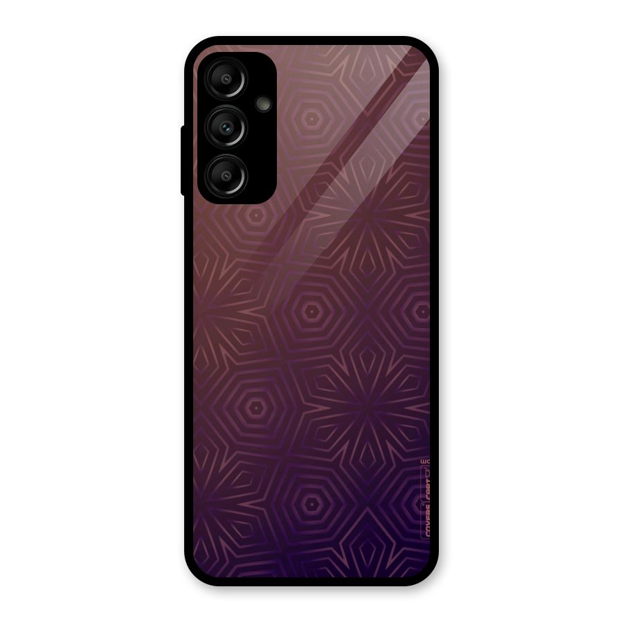 Lavish Purple Pattern Glass Back Case for Galaxy A14 5G