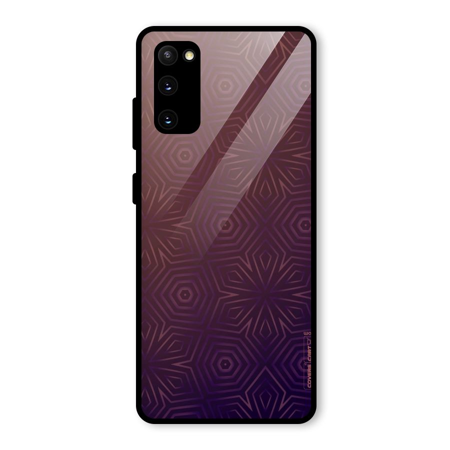 Lavish Purple Pattern Glass Back Case for Galaxy S20 FE 5G