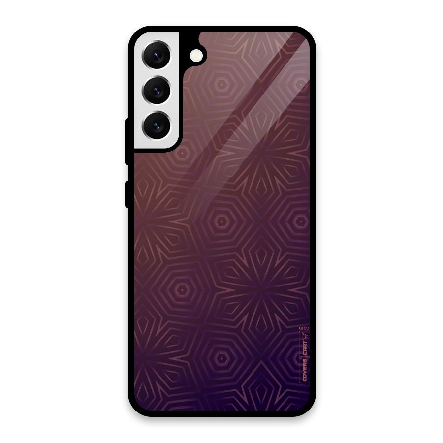 Lavish Purple Pattern Glass Back Case for Galaxy S22 Plus 5G