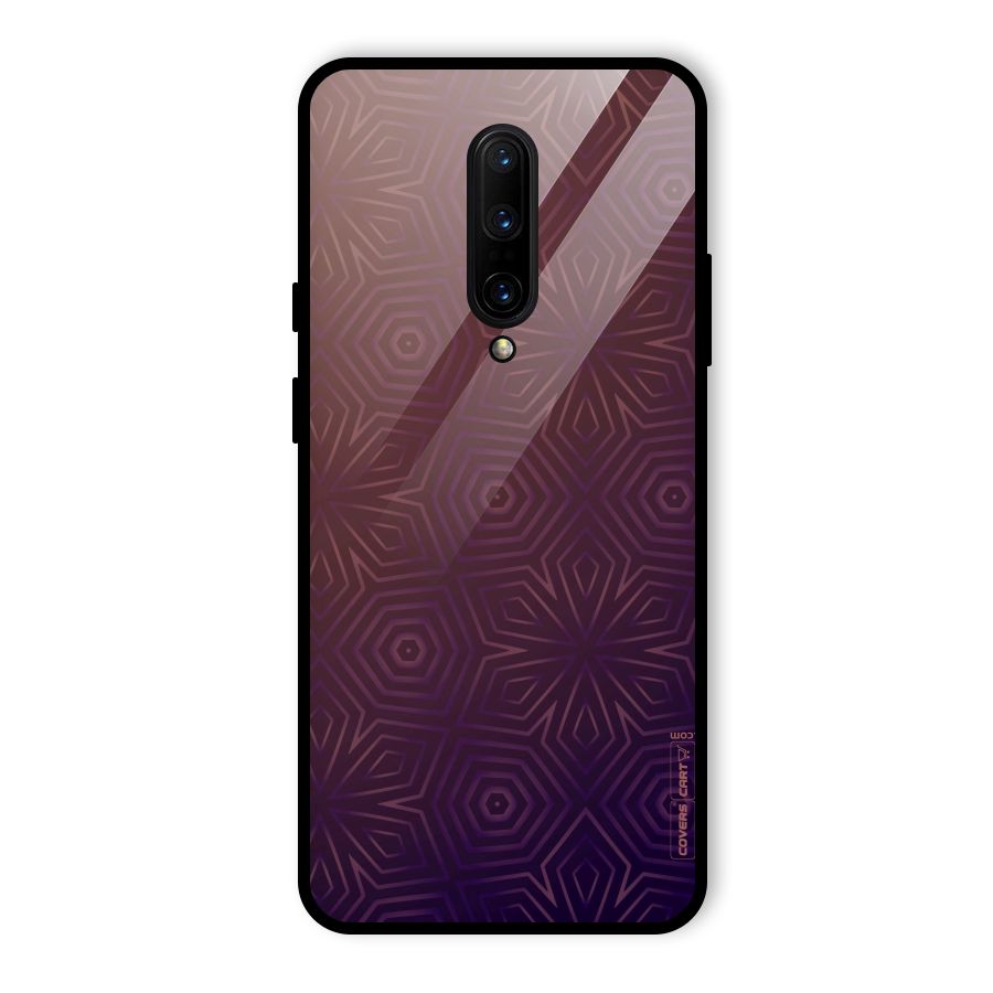 Lavish Purple Pattern Glass Back Case for OnePlus 7 Pro