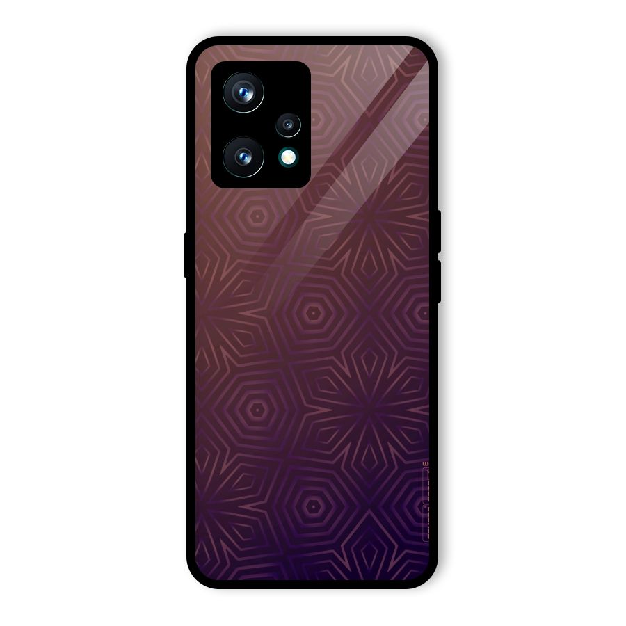 Lavish Purple Pattern Glass Back Case for Realme 9 Pro Plus 5G