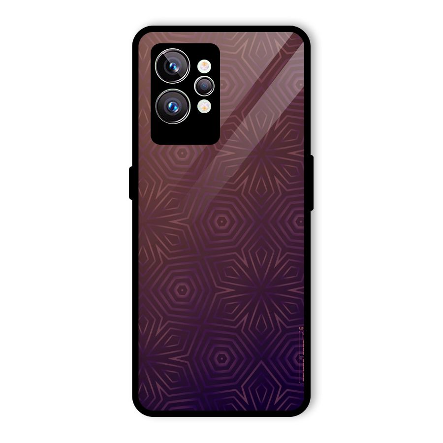 Lavish Purple Pattern Glass Back Case for Realme GT2 Pro