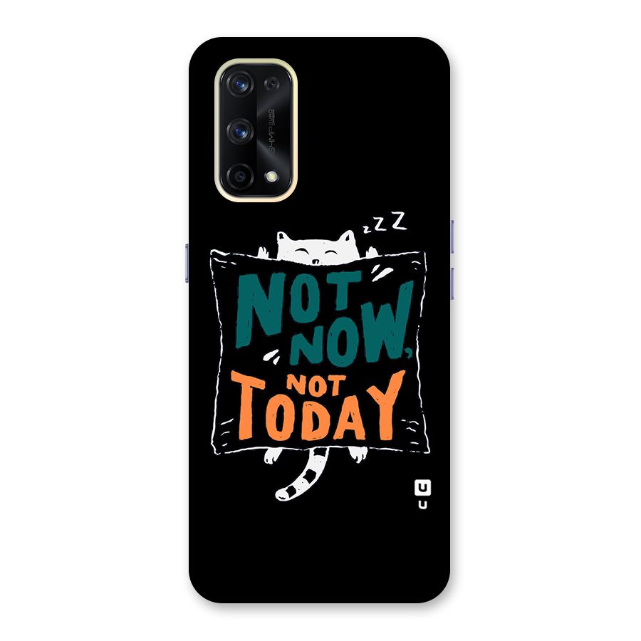 Lazy Cat Not Today Glass Back Case for Realme X7 Pro