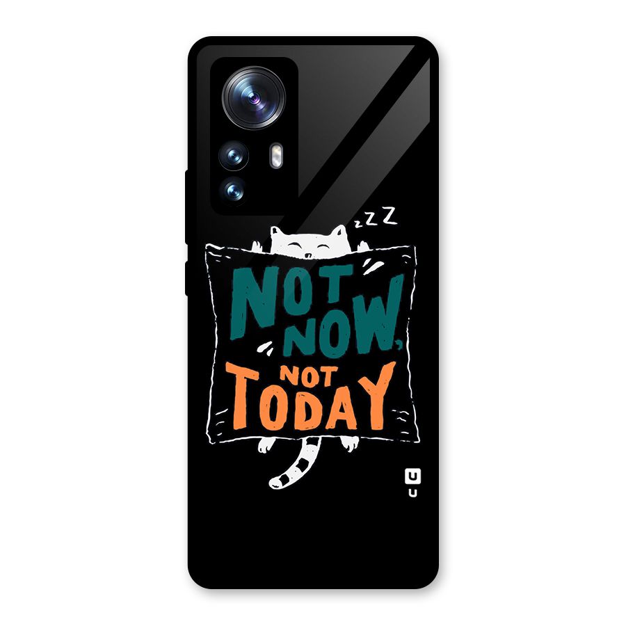 Lazy Cat Not Today Glass Back Case for Xiaomi 12 Pro