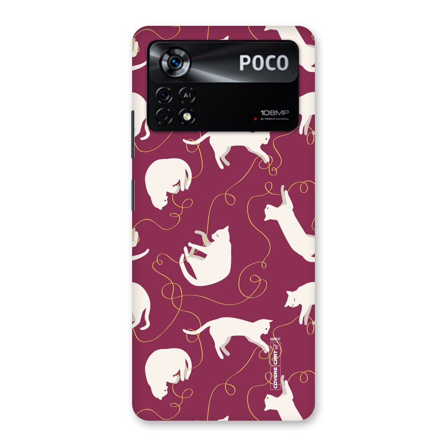 Lazy Kitty Back Case for Poco X4 Pro 5G