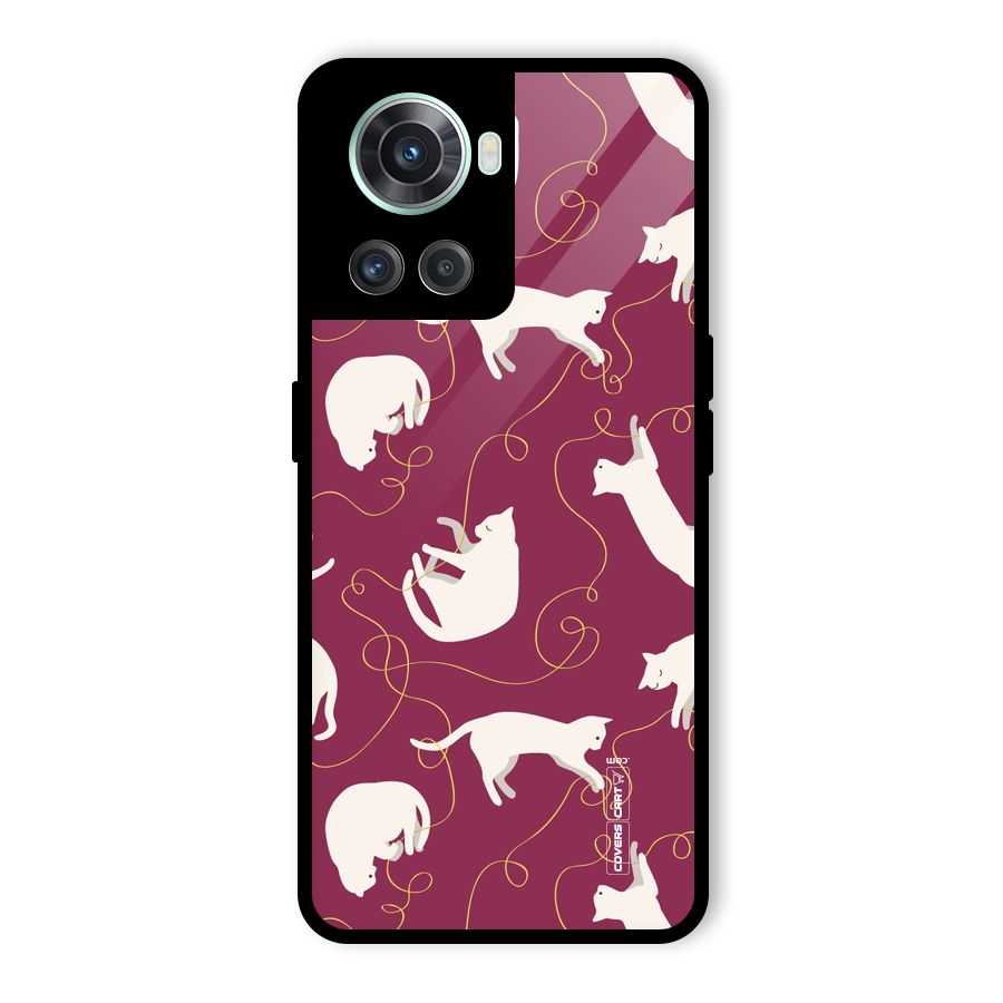 Lazy Kitty Glass Back Case for OnePlus 10R