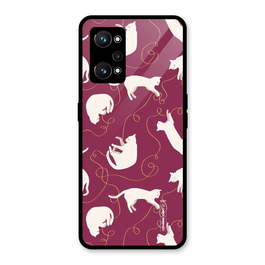 Lazy Kitty Glass Back Case for Realme GT Neo 3T