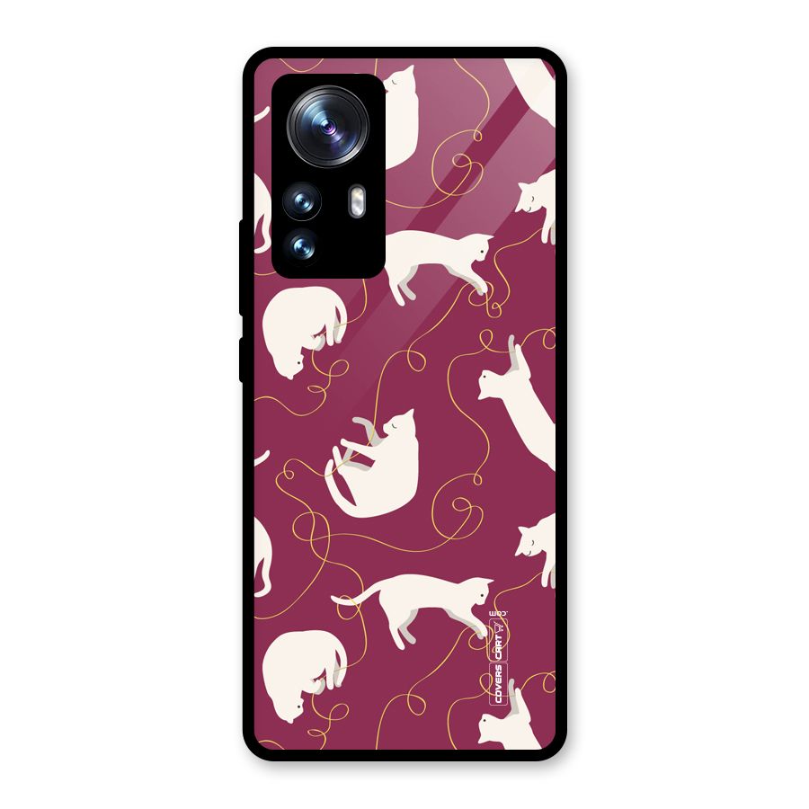 Lazy Kitty Glass Back Case for Xiaomi 12 Pro