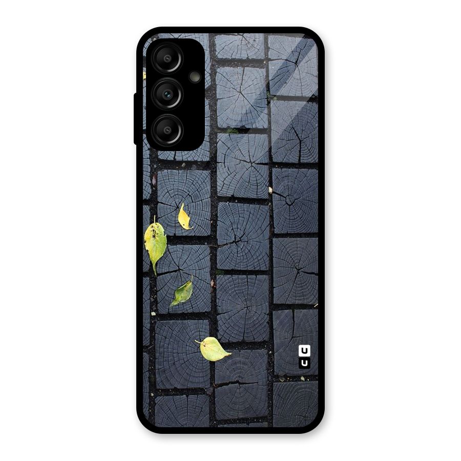 Leaf On Floor Glass Back Case for Galaxy A14 5G