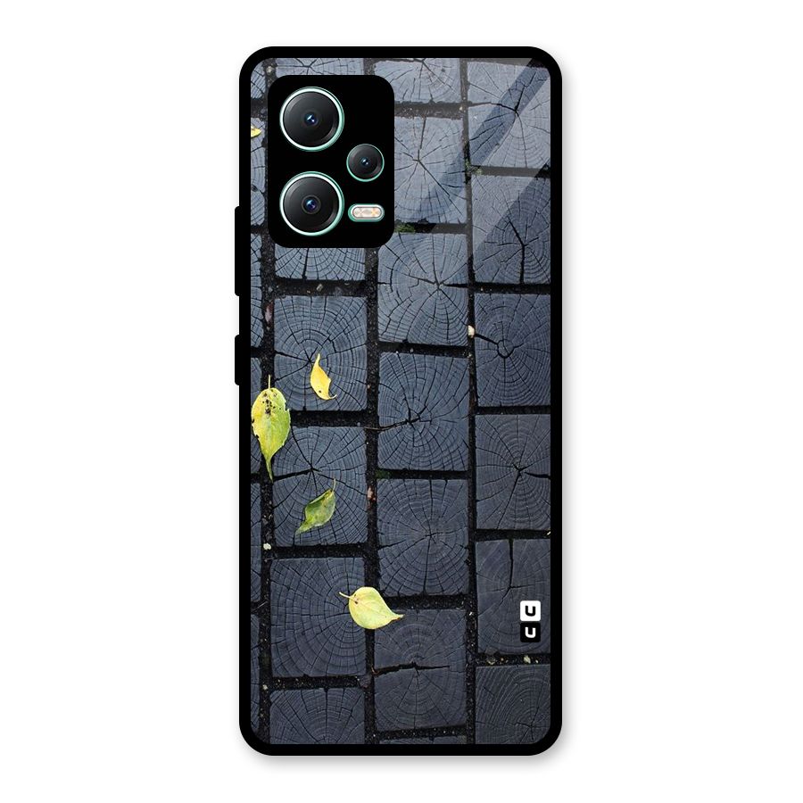 Leaf On Floor Glass Back Case for Redmi Note 12 5G