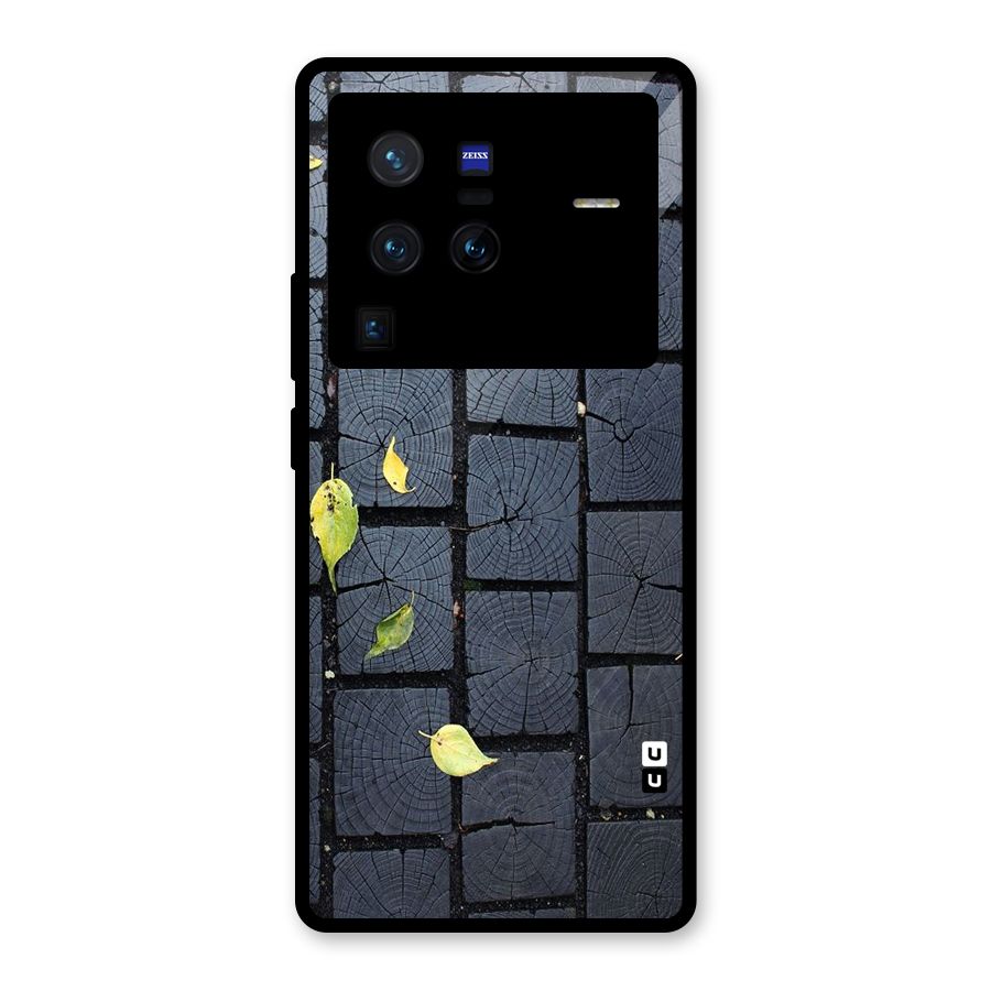 Leaf On Floor Glass Back Case for Vivo X80 Pro
