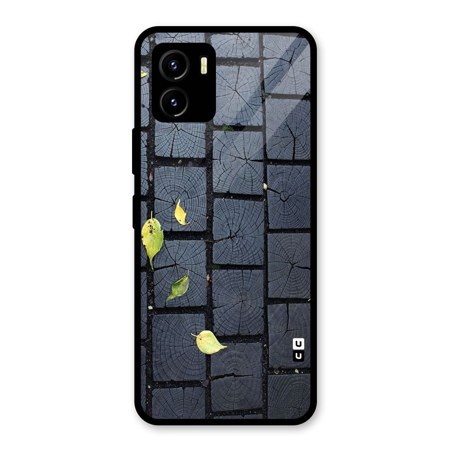Leaf On Floor Glass Back Case for Vivo Y15s