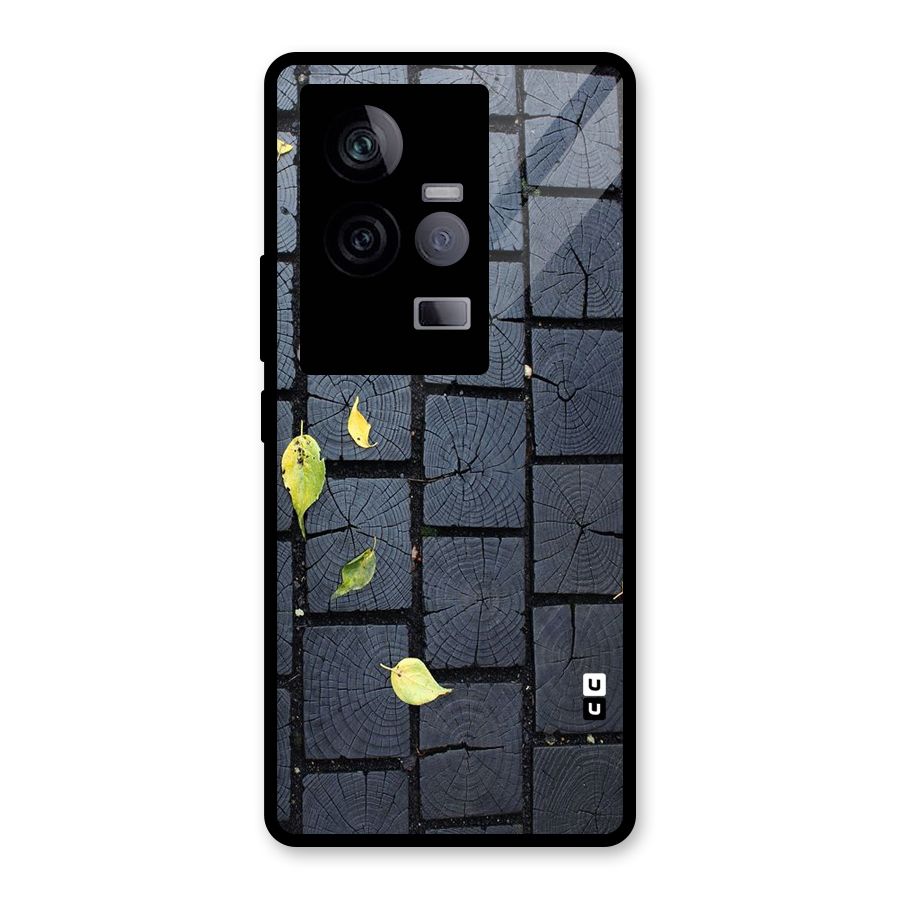 Leaf On Floor Glass Back Case for Vivo iQOO 11 5G
