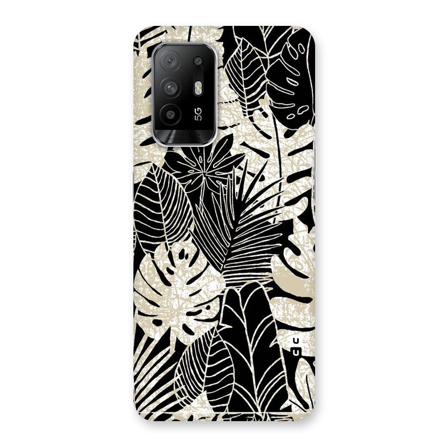 Leaf Pattern Back Case for Oppo F19 Pro Plus 5G