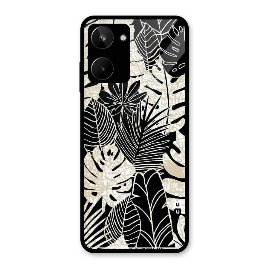 Leaf Pattern Glass Back Case for Realme 10