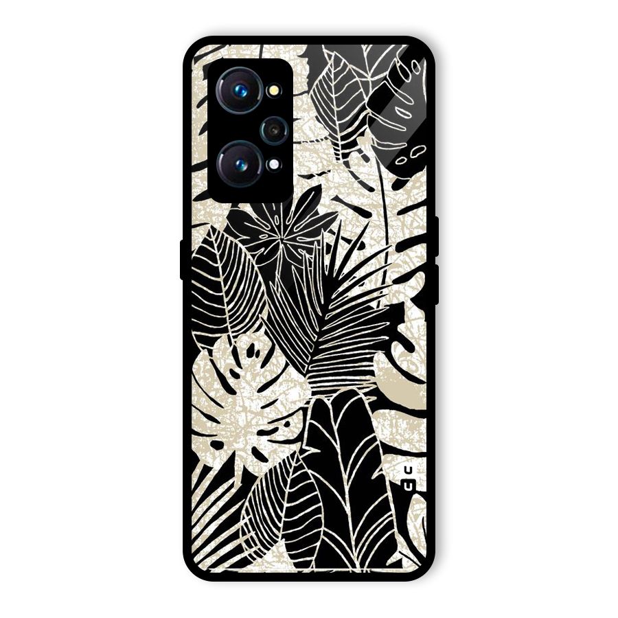 Leaf Pattern Glass Back Case for Realme GT Neo2
