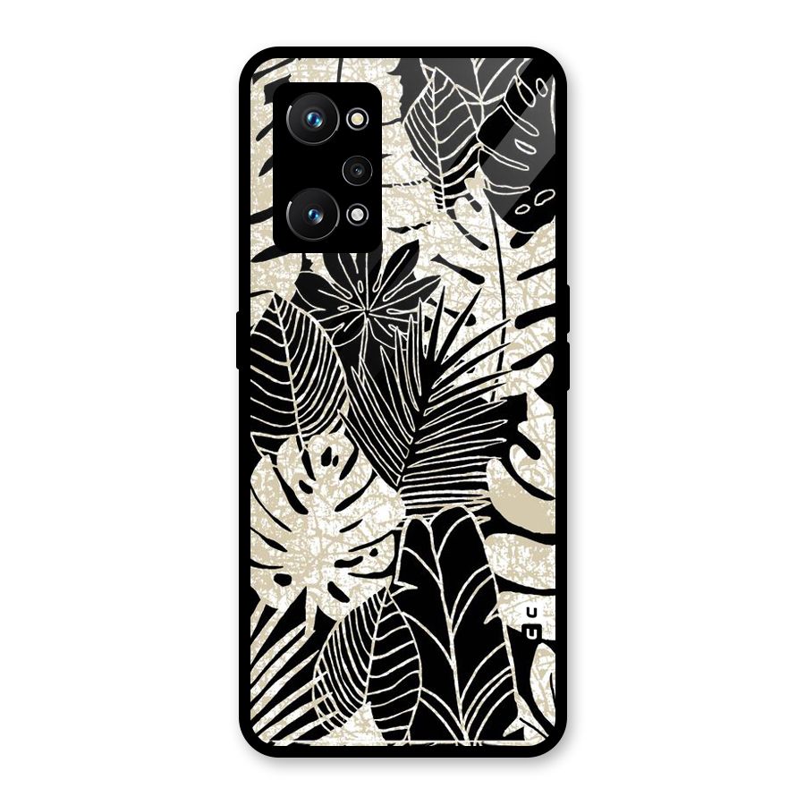 Leaf Pattern Glass Back Case for Realme GT Neo 3T