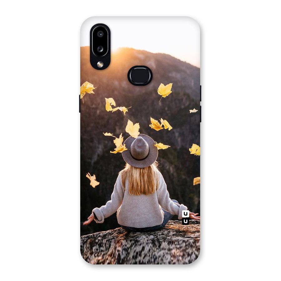 Leaf Rain Sunset Back Case for Galaxy A10s