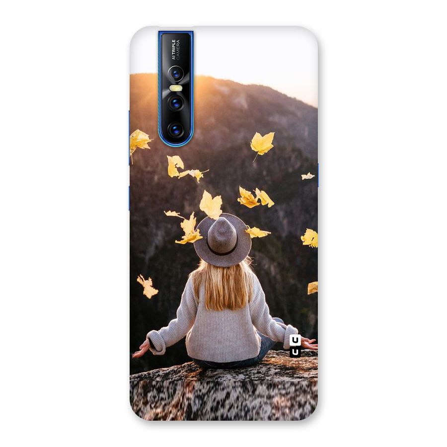 Leaf Rain Sunset Back Case for Vivo V15 Pro
