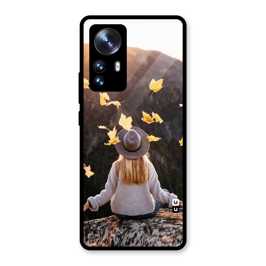 Leaf Rain Sunset Glass Back Case for Xiaomi 12 Pro