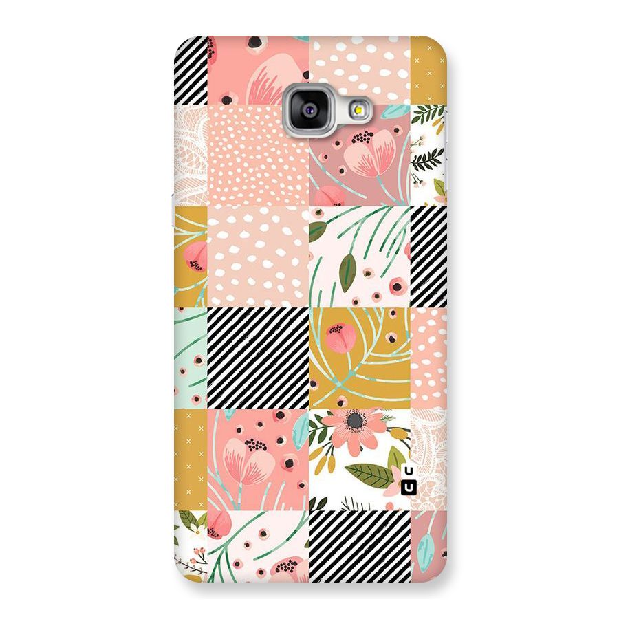 Leaf Stripe Polka Back Case for Galaxy A9