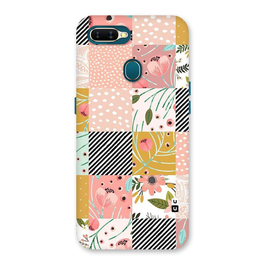 Leaf Stripe Polka Back Case for Oppo A11k