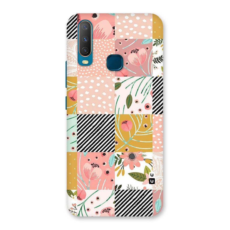 Leaf Stripe Polka Back Case for Vivo U10