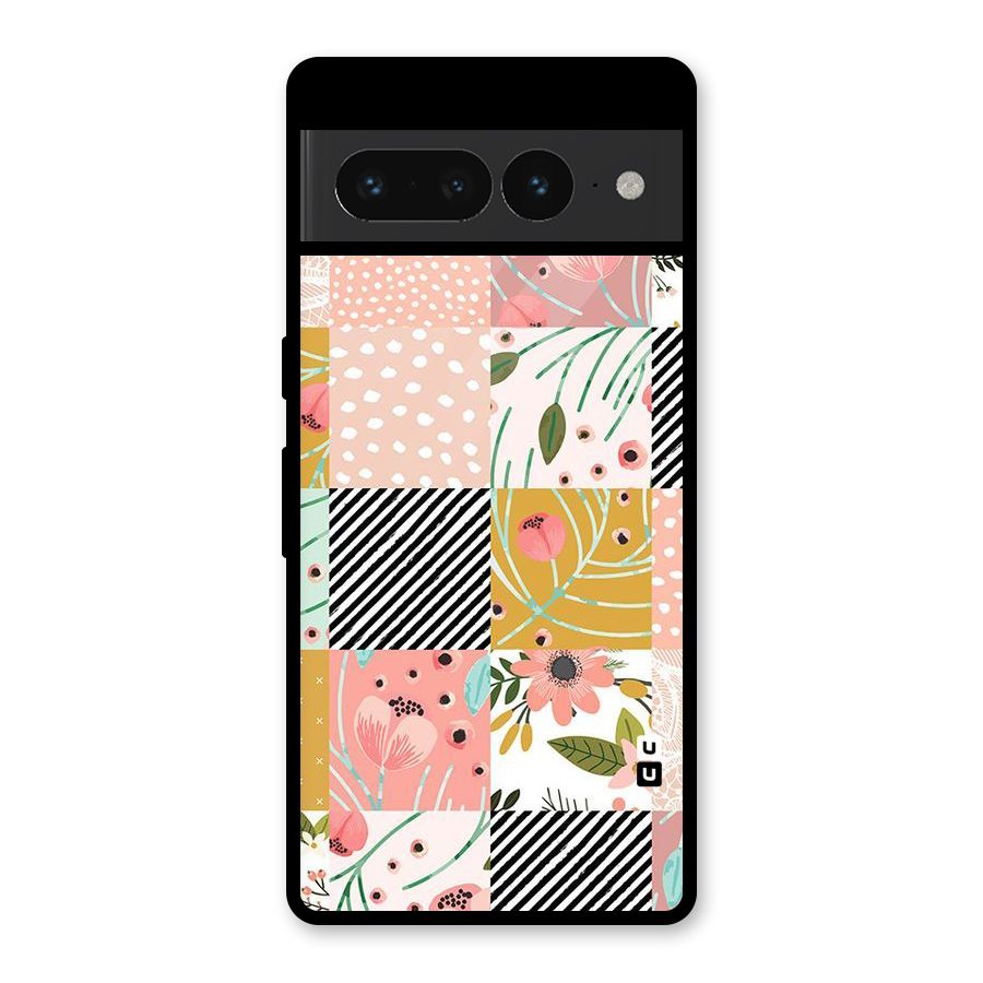 Leaf Stripe Polka Glass Back Case for Google Pixel 7 Pro