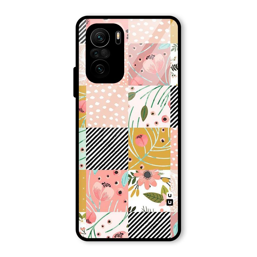 Leaf Stripe Polka Glass Back Case for Mi 11X Pro