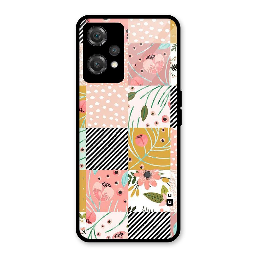 Leaf Stripe Polka Glass Back Case for OnePlus Nord CE 2 Lite 5G
