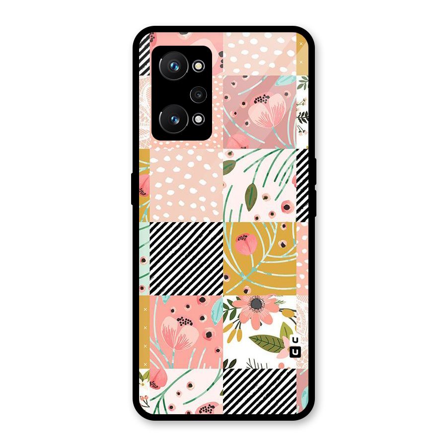 Leaf Stripe Polka Glass Back Case for Realme GT Neo 3T