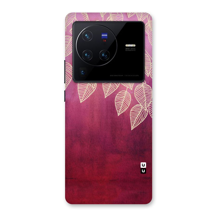 Leafy Outline Back Case for Vivo X80 Pro