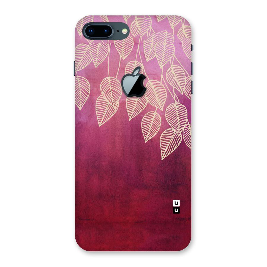 Leafy Outline Back Case for iPhone 7 Plus Apple Cut