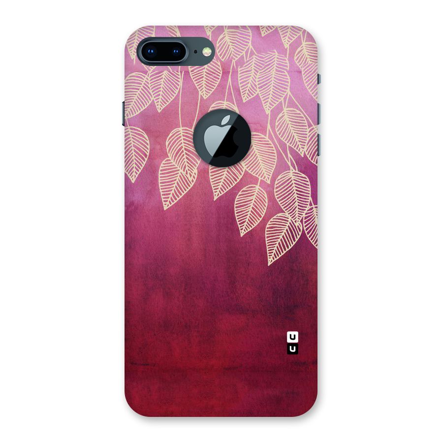 Leafy Outline Back Case for iPhone 7 Plus Logo Cut