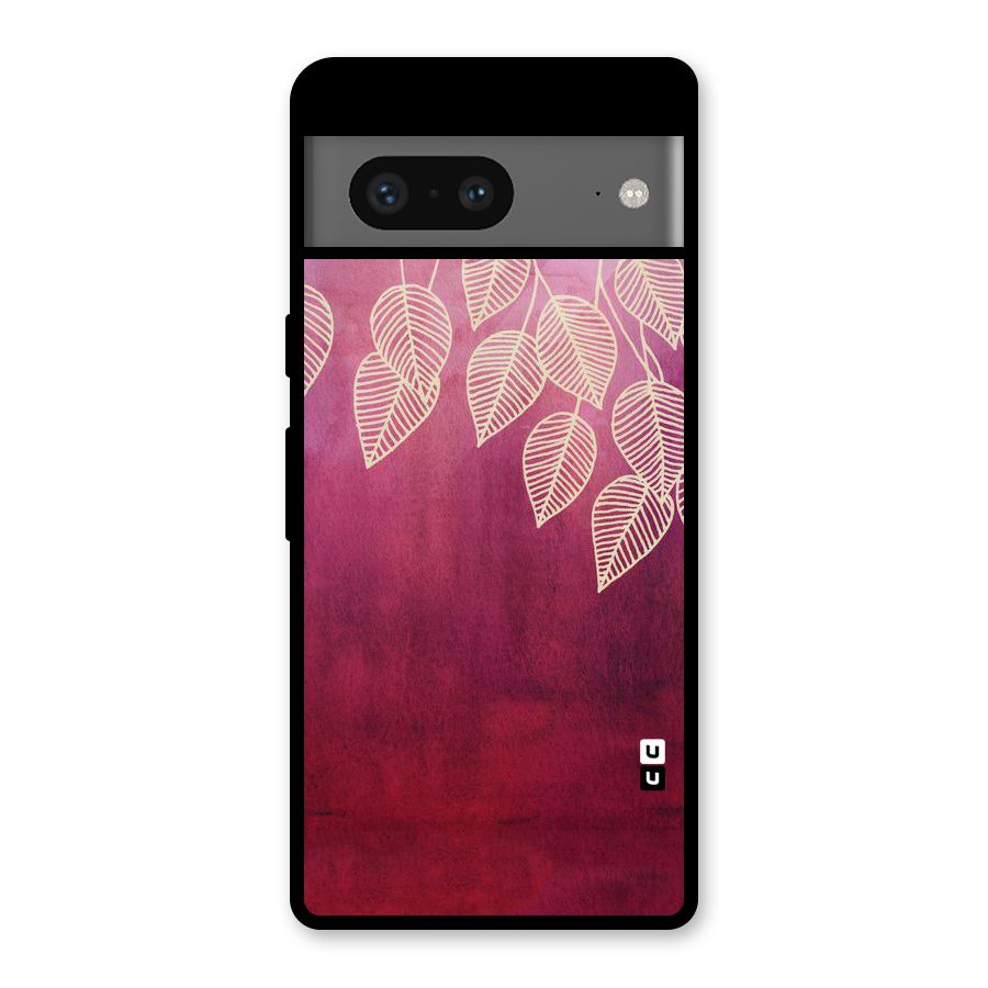Leafy Outline Glass Back Case for Google Pixel 7
