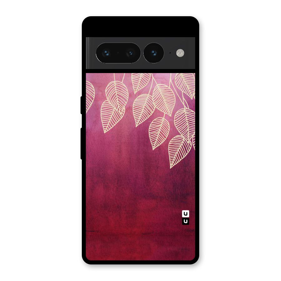 Leafy Outline Glass Back Case for Google Pixel 7 Pro