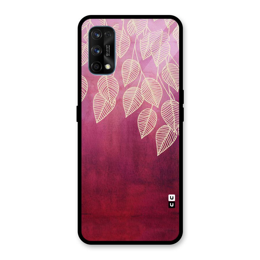 Leafy Outline Glass Back Case for Realme 7 Pro