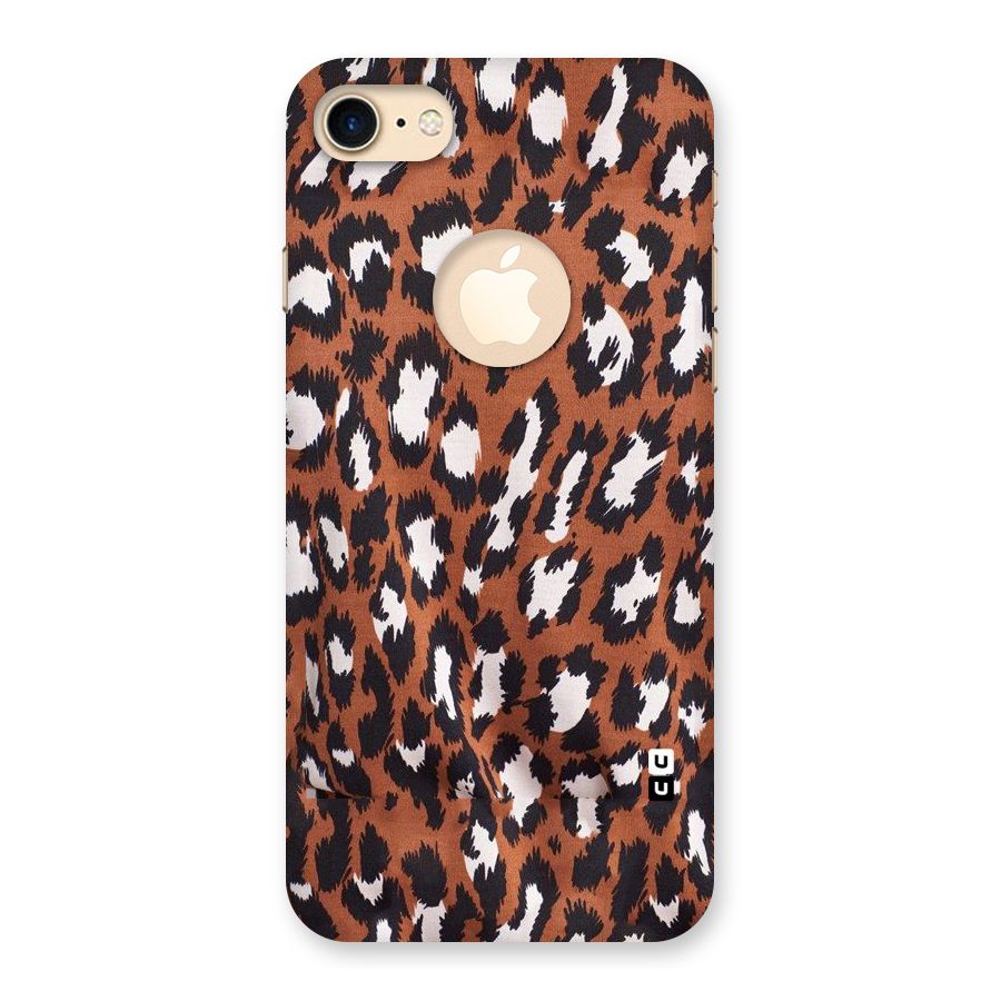 Leapord Design Back Case for iPhone 8 Logo Cut
