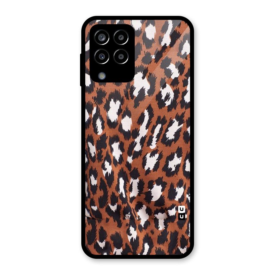 Leapord Design Glass Back Case for Galaxy M33