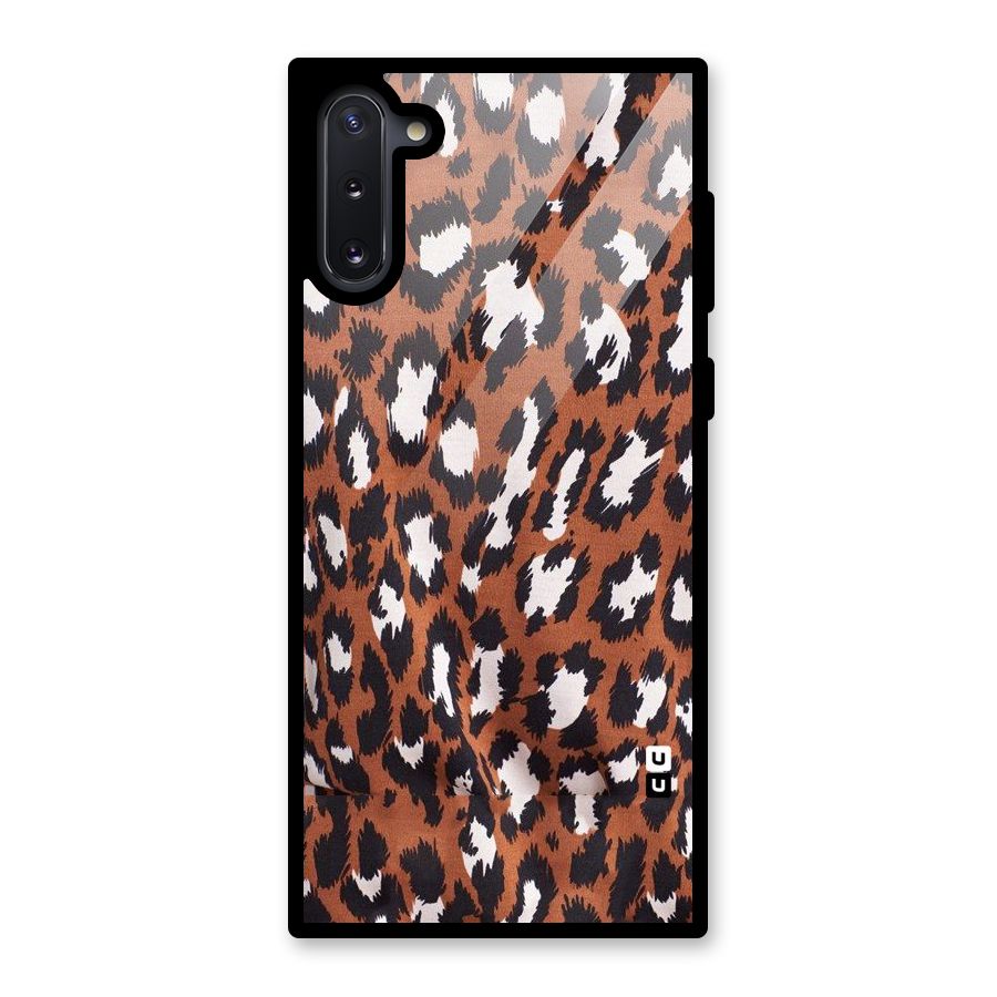 Leapord Design Glass Back Case for Galaxy Note 10
