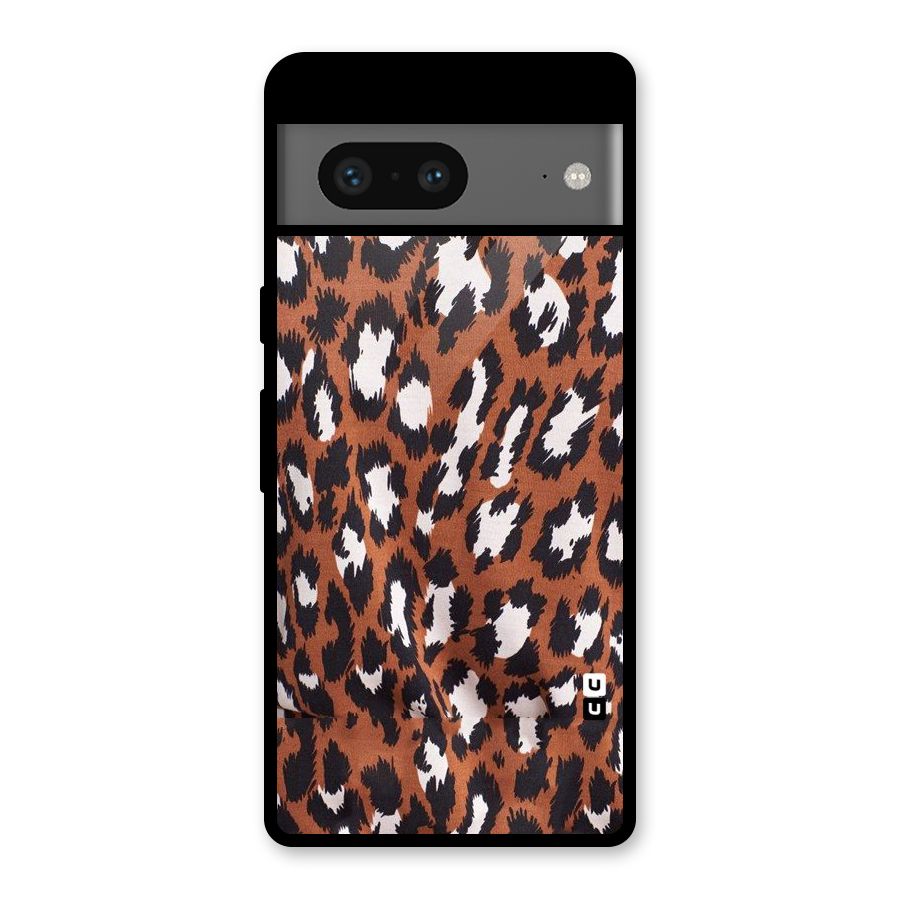 Leapord Design Glass Back Case for Google Pixel 7