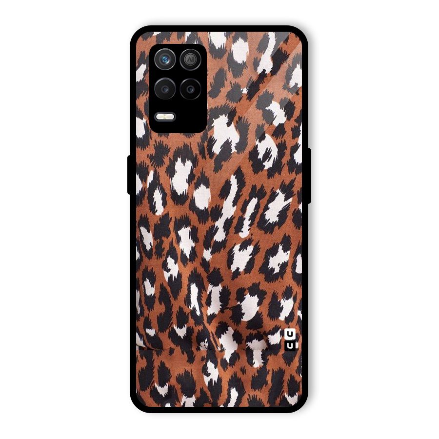 Leapord Design Glass Back Case for Realme 9 5G