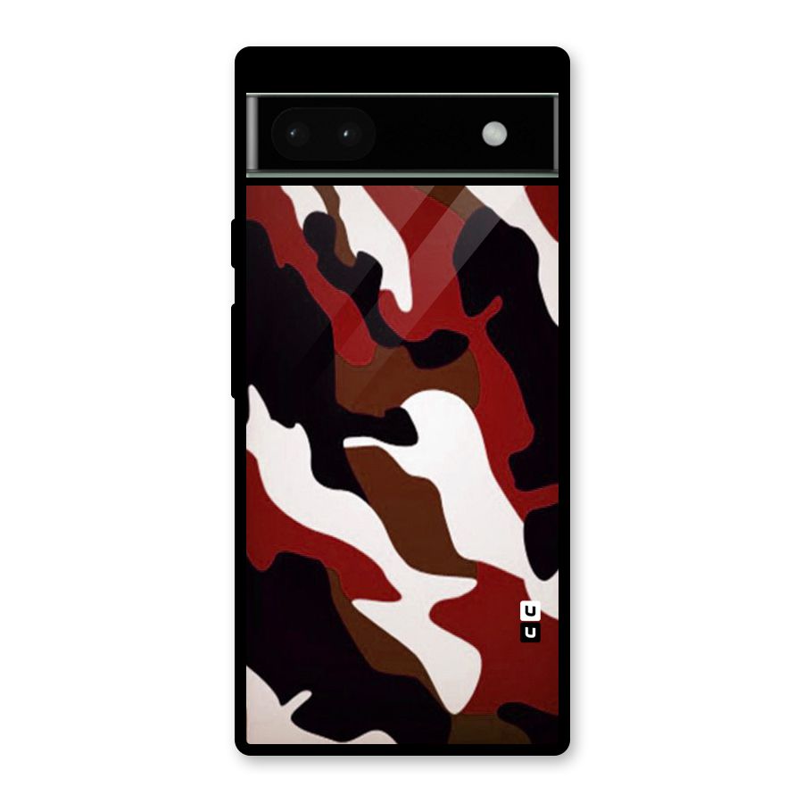Leapord Pattern Glass Back Case for Google Pixel 6a