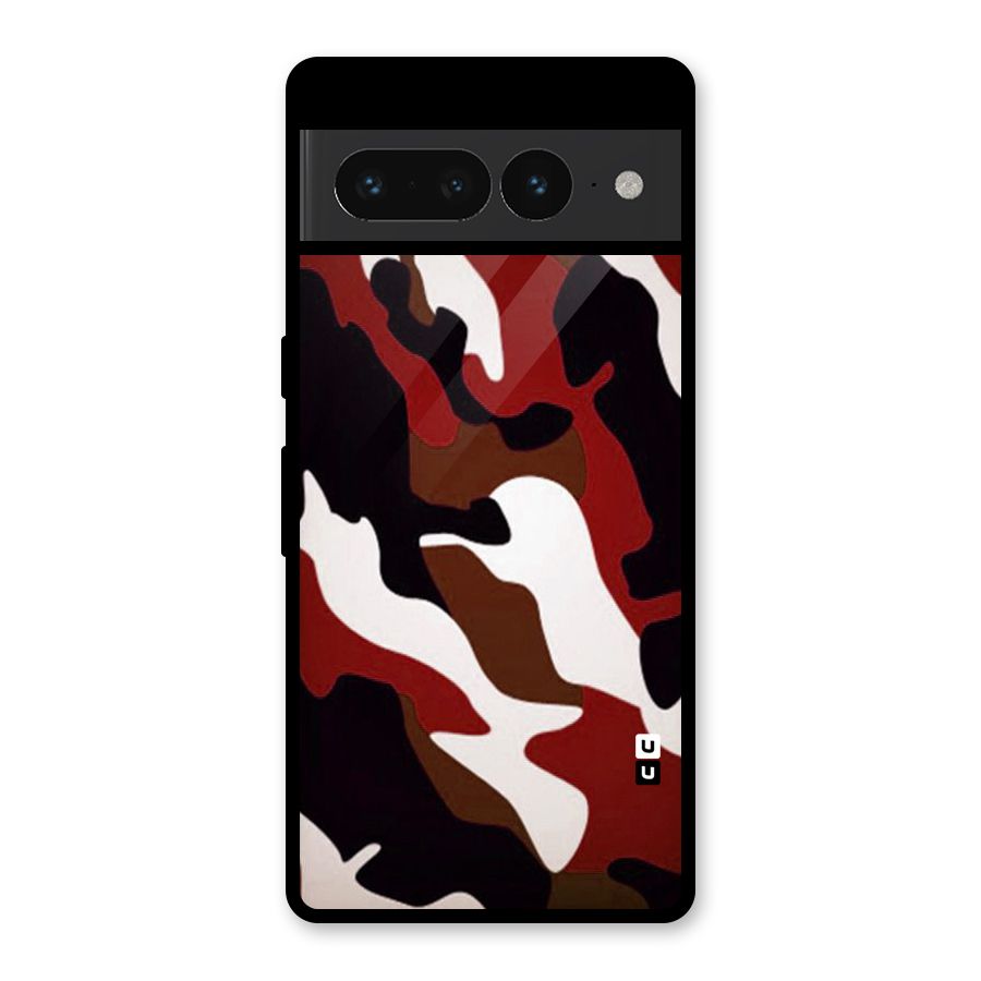 Leapord Pattern Glass Back Case for Google Pixel 7 Pro