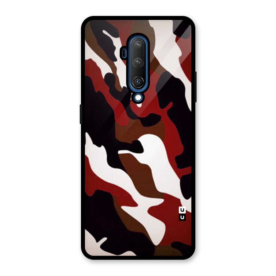 Leapord Pattern Glass Back Case for OnePlus 7T Pro