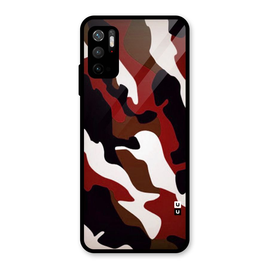 Leapord Pattern Glass Back Case for Poco M3 Pro 5G