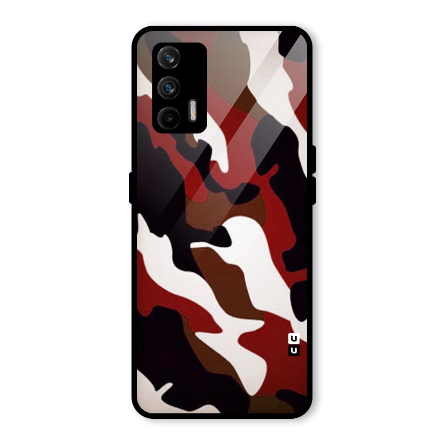 Leapord Pattern Glass Back Case for Realme GT 5G