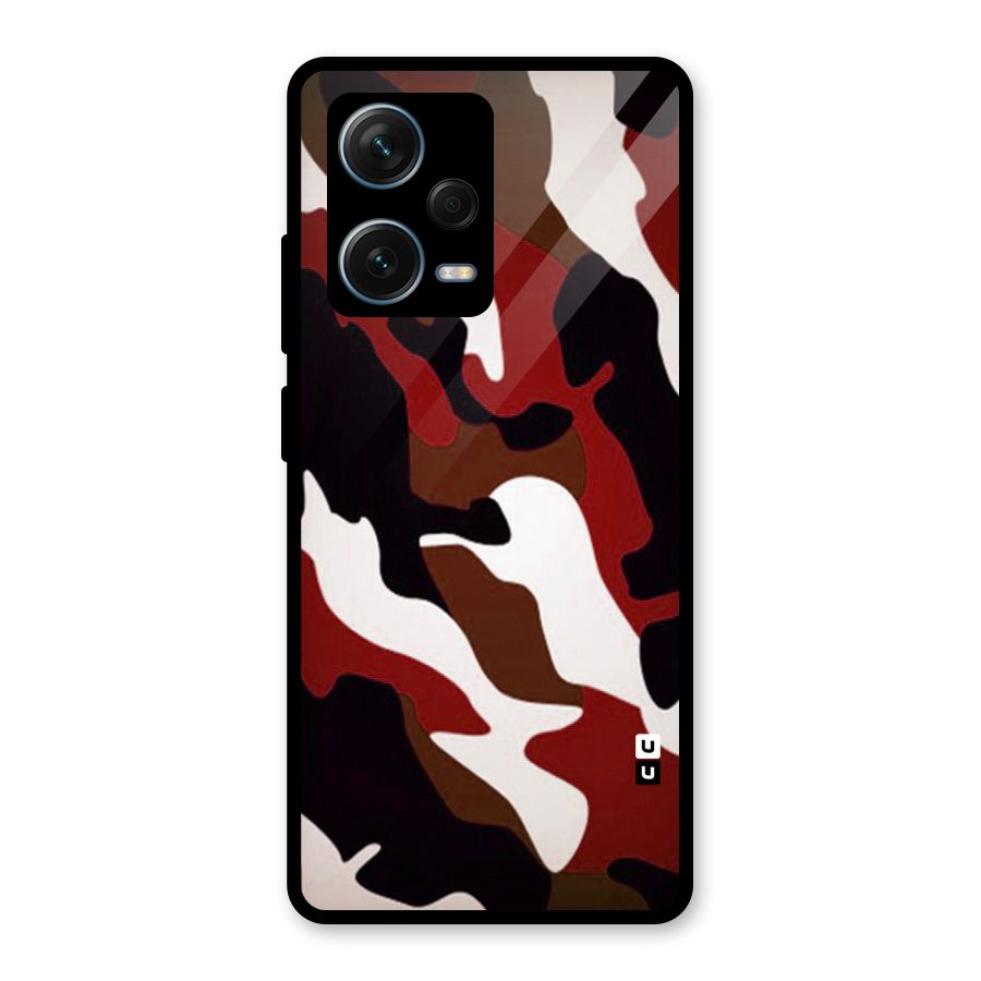 Leapord Pattern Glass Back Case for Redmi Note 12 Pro Plus 5G